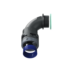 Curva 90°Ip68 Bn23 Pg21 Nero