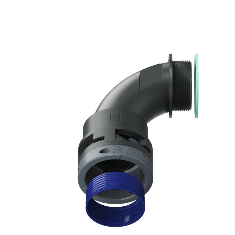 Curva 90°Ip68 Bn36 M40 Nero