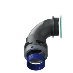 Curva 90°Ip68 Bn36 Pg36 Nero