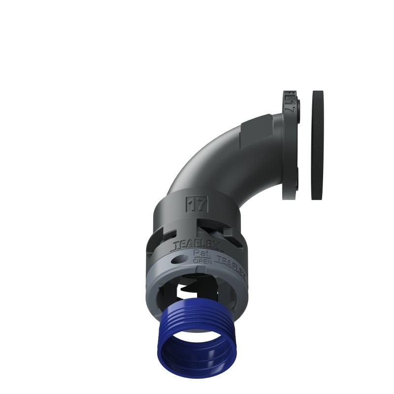 Flangia 90° Ip68 Fl17 Nero