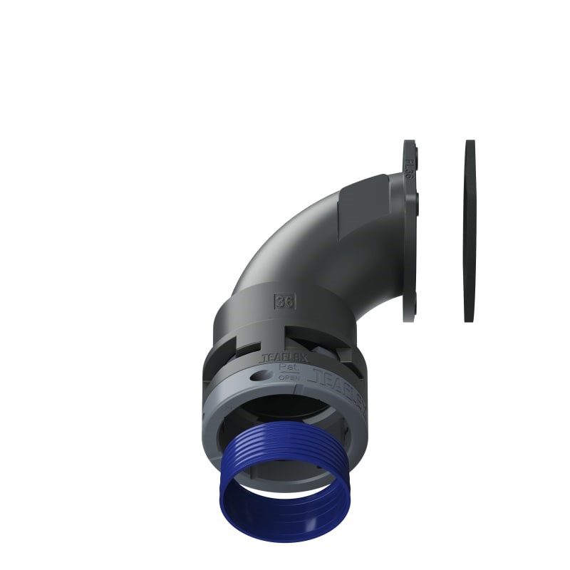 Flangia 90° Ip68 Fl36 Nero