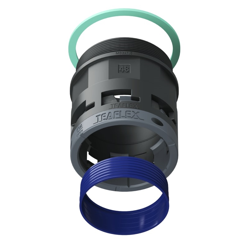 Raccordo Nero Ip68 Sm48 M63X1,5