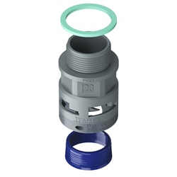 Raccordo Grigio Ip68 Sm23 Pg21