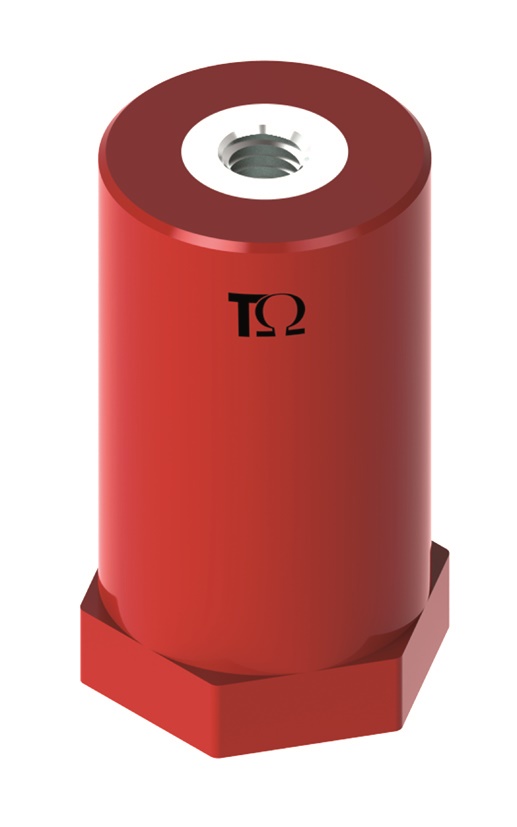 Isolatore colonnina poliestere H30 M8 D30 per applicazioni elettriche industriali e commerciali