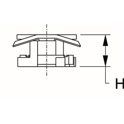 Dado fast kit M10 zincato elettrolitico acciaio per applicazioni elettriche