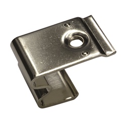 Clip acciaio per profilo DIN asimmetrico foro M5 montaggio elettrico stabile resistente