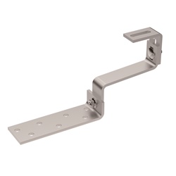Staffa tipo S inox regolabile per tetto a falda, montaggio elettrico resistente e versatile