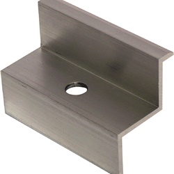 Staffa a Z in alluminio spessore 44mm lunghezza 60mm foro 9mm per moduli SP42-44 installazione elettrica