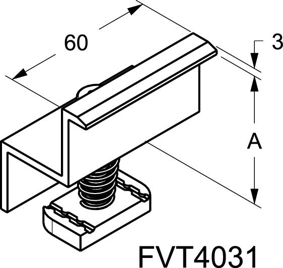Staffa Z alluminio premontata resistente corrosione compatibile tubi 29-31 mm per installazioni elettriche industriali e commerciali
