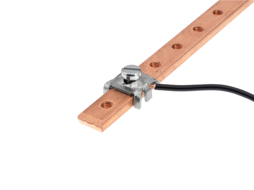 Morsetto a ragno M5 per barre filettate 12x4 mm collegamenti elettrici sicuri