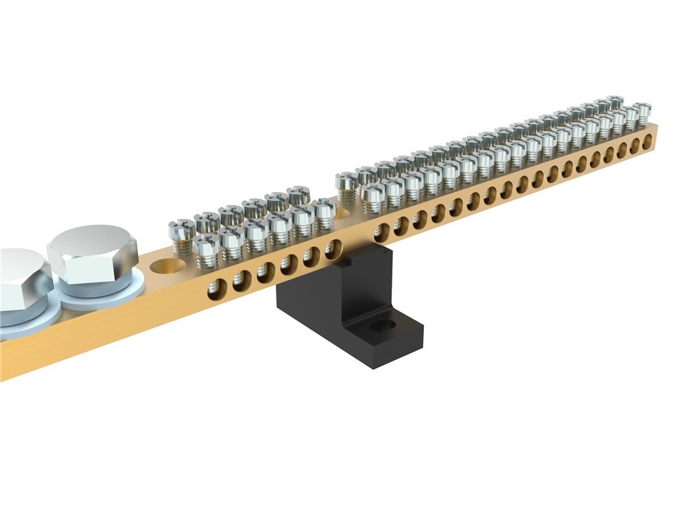 Supporto morsettiera in PA66 resistente alte temperature per installazioni elettriche
