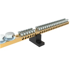 Supporto morsettiera in PA66 resistente alte temperature per installazioni elettriche