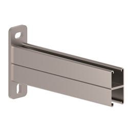 Mensola doppia in acciaio 41x41 cm per supporto circuiti elettrici robusta e versatile