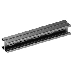 Profilo doppio acciaio zincato caldo 41x21x2 mm per impianti elettrici montaggio rapido