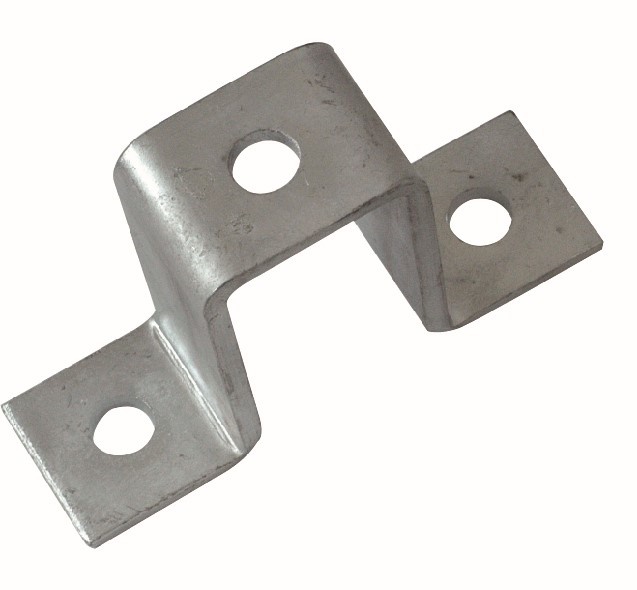 Staffa a omega zincata a caldo per profili 41x82 mm montaggio apparecchiature elettriche
