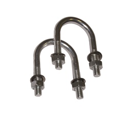 U-Bolt Cavalotto Fissatubo M8 Acciaio Resistente Anticorrosione per Impianti Elettrici