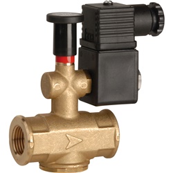 Elettrovalvola gas 1/2 12 VDC normalmente aperta riarmo manuale sicurezza passiva