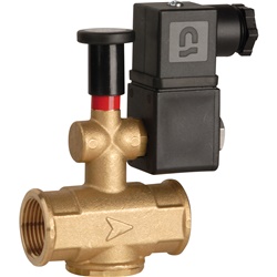Elettrovalvola gas normalmente aperta 1 Rp 12 Vdc riarmo manuale sicurezza passiva