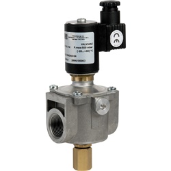 Elettrovalvola gas 3/4 normalmente chiusa 12 Vdc riarmo manuale sicurezza attiva