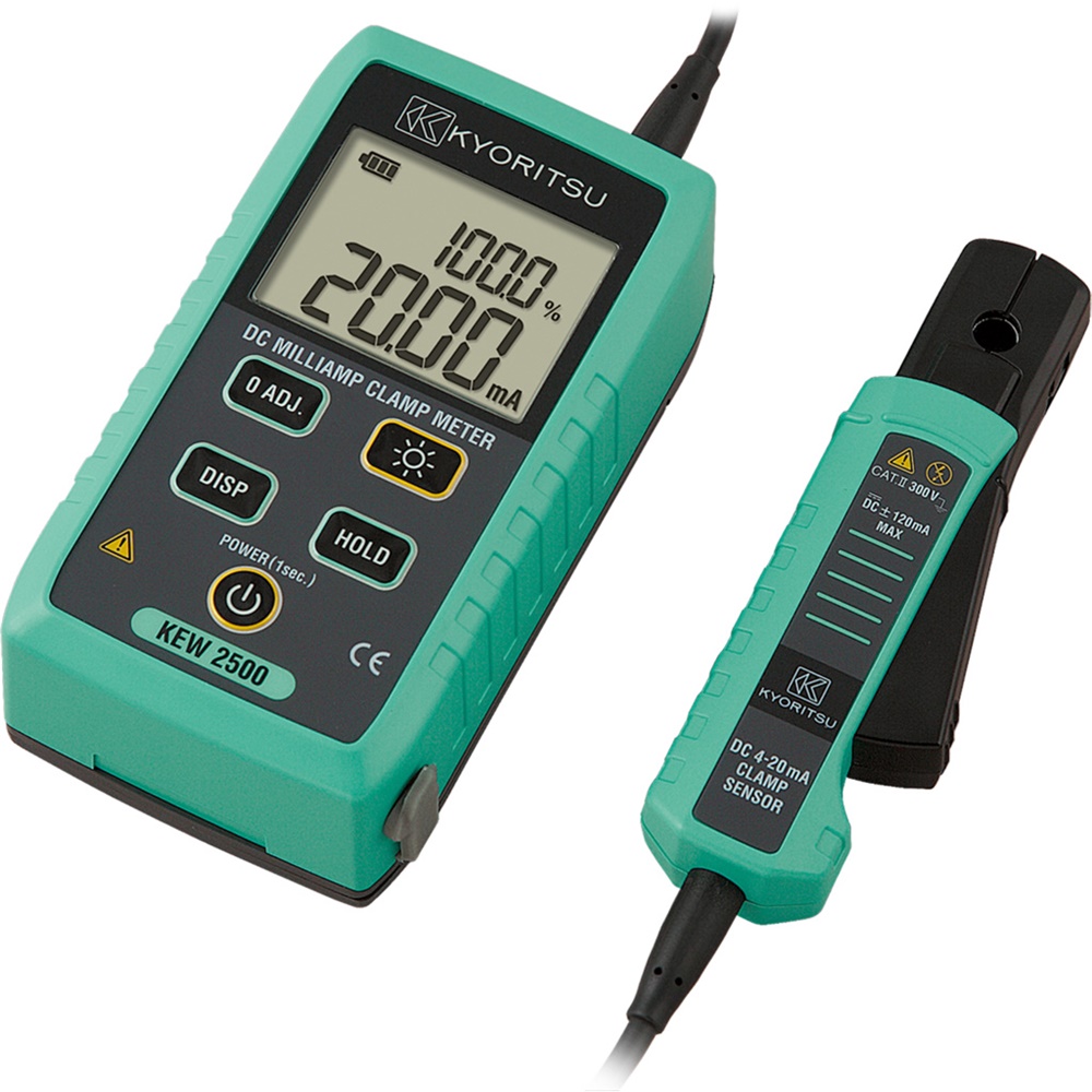 Pinza amperometrica digitale 120 mA DC per misure correnti continue con display LCD retroilluminato e funzione data hold