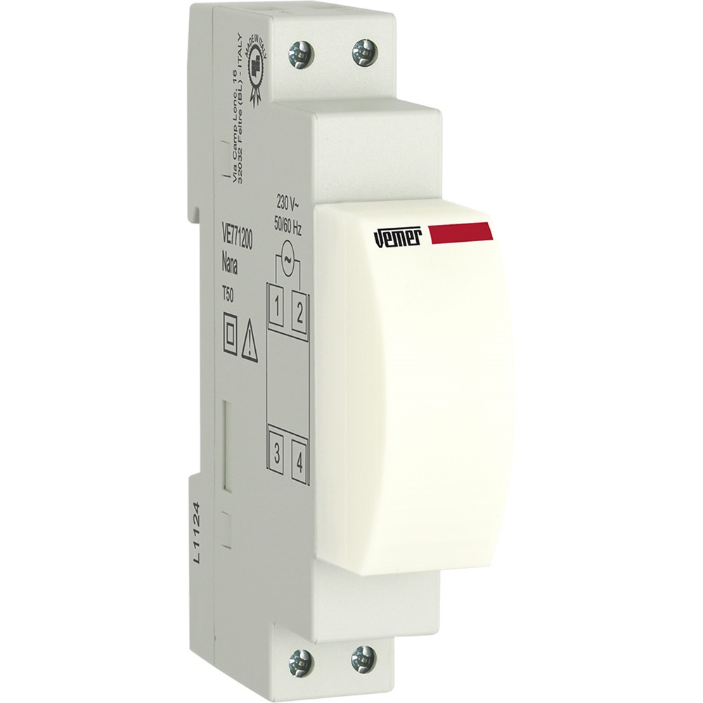 Lampada da quadro NANA 1 modulo DIN illuminazione emergenza per quadri elettrici residenziali e commerciali