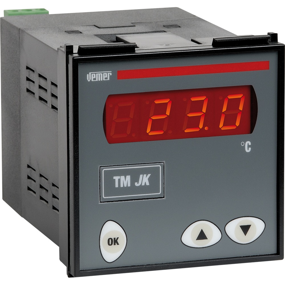 Termometro digitale pannello J/K per medie alte temperature forni bruciatori 24/230 VAC