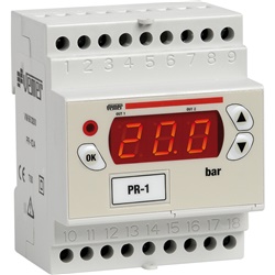 Regolatore pressione digitale PR-1DA 24-230 VAC ingresso sonda display LED barra DIN