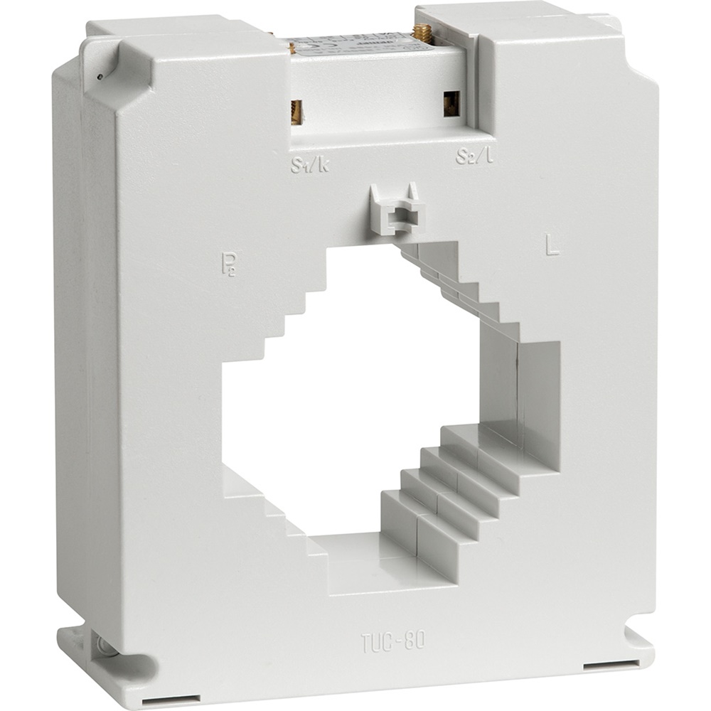 Trasformatore amperometrico TUC-80 750/5A barra passante fissaggio pannello DIN per corrente alternata