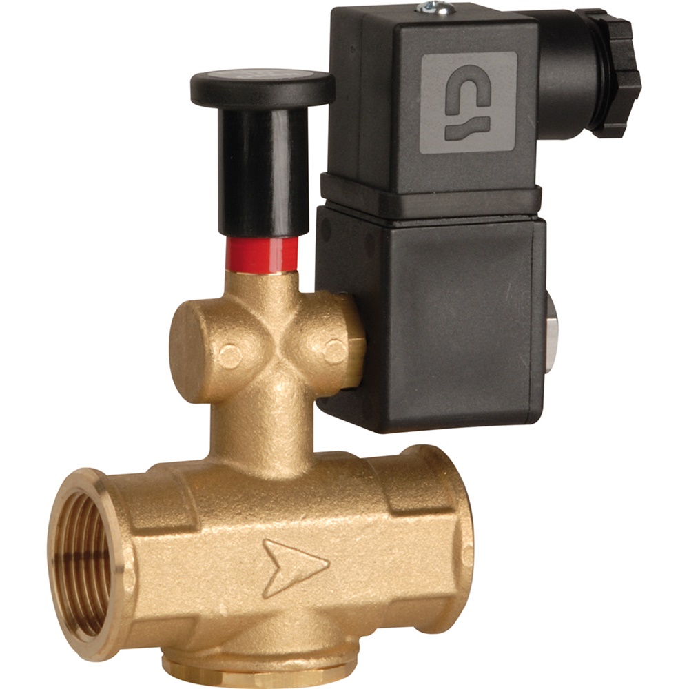 Elettrovalvola gas normalmente aperta 1 Rp 230 Vac riarmo manuale sicurezza passiva