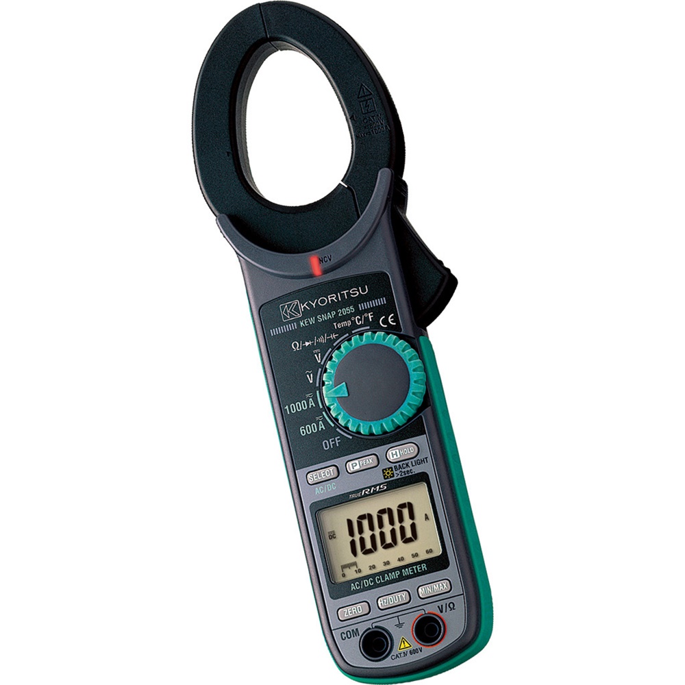 Pinza amperometrica digitale 1000A AC/DC CAT IV 600V per misure elettriche professionali