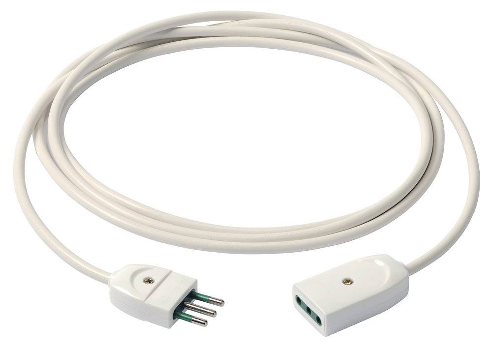 Cavo prolunga 3G0,75 3m bianco