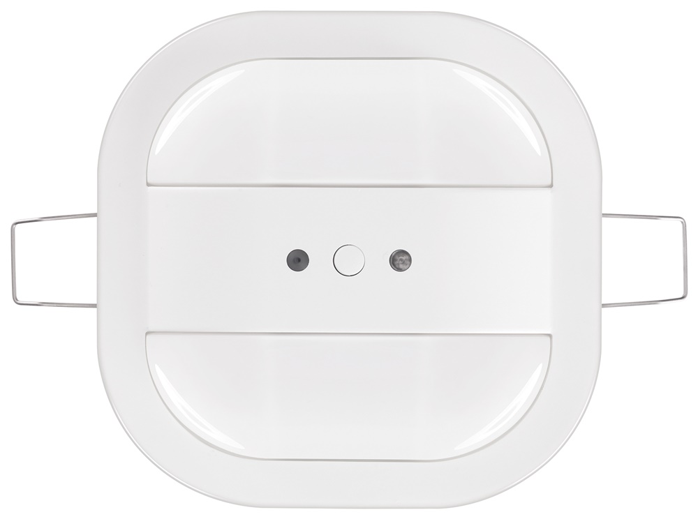Rivelatore presenza luminosità costante compatto KNX 360° per controllo illuminazione e clima soffitto 80x80x45 mm