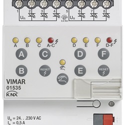 Attuatore elettrovalvole 6 out 230V KNX