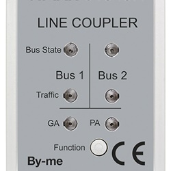 Accoppiatore linea domotico guida DIN 2 moduli 17,5 mm installazione professionale