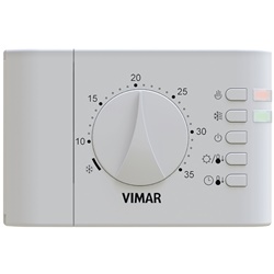 Termostato elettronico rotella parete bianco controllo temperatura ambiente riscaldamento condizionamento batteria AA