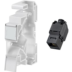 Modulo permutazione Netsafe Cat6 UTP 1 modulo 17,5 mm guida DIN cablaggio universale T568A/B
