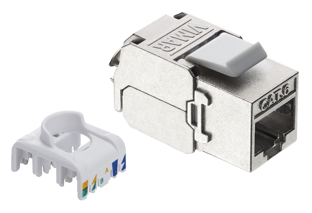 Connettore RJ45 Netsafe Cat6 FTP schermato per cablaggio T568A/B senza utensili