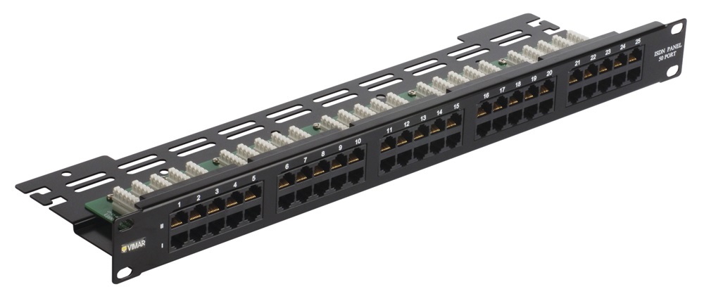 Pannello 50 RJ45 telefonico 1u