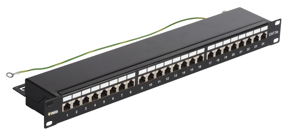 Pannello 24 RJ45 Cat5e FTP 1u