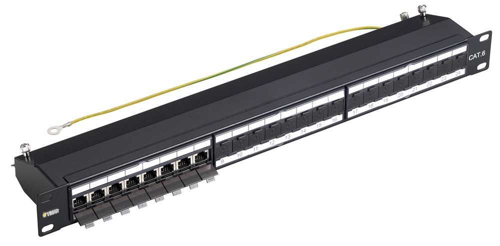 Pannello 24 RJ45 Cat6 FTP 1u