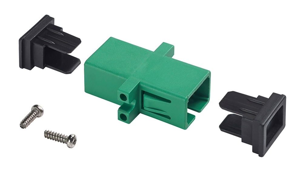 Bussola fibra ottica monomodale 9/125 µm tipo SC/APC per cassetti ottici