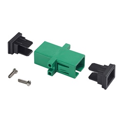 Bussola fibra ottica monomodale 9/125 µm tipo SC/APC per cassetti ottici