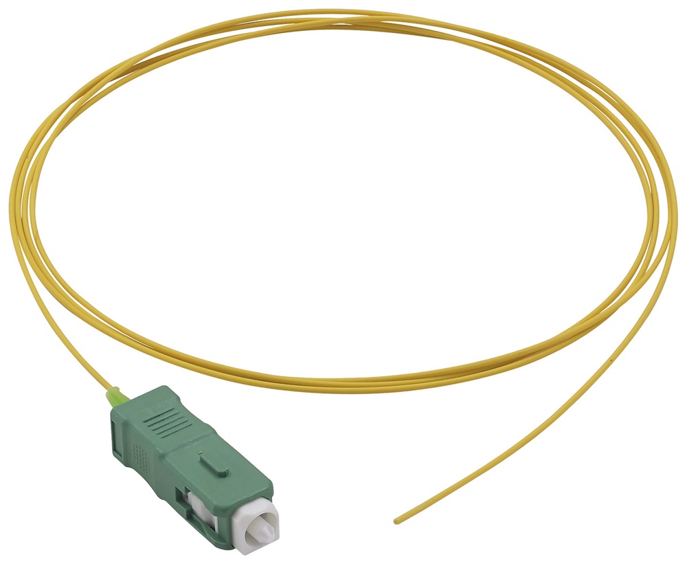 Pigtail monomodale 9/125 SC OS2 fibra ottica simplex 2 metri per connessioni rete fibra ottica