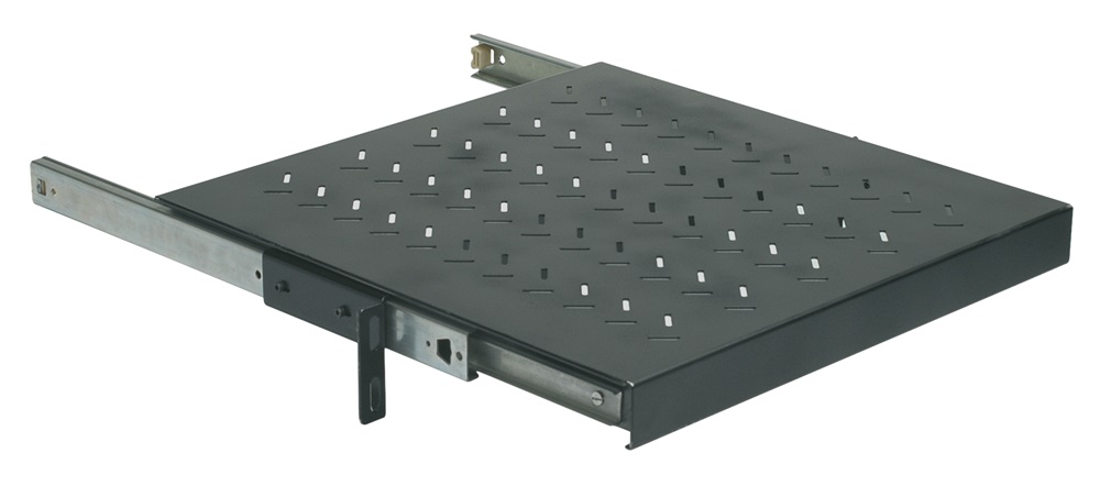Ripiano estraibile 2U profondità 450 mm per armadi rack server e networking