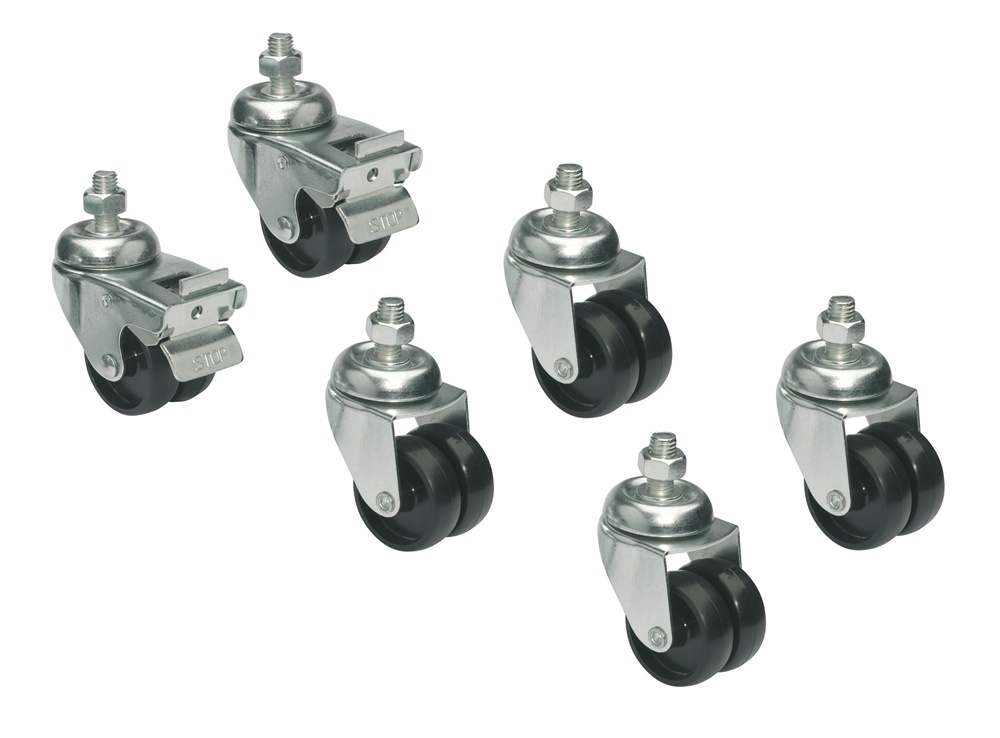 Ruote per armadi 800x1000mm kit 4 pezzi alta resistenza mobilità