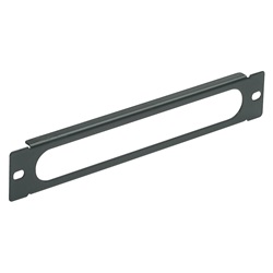 Pannello 10in passacavi aperto 1u