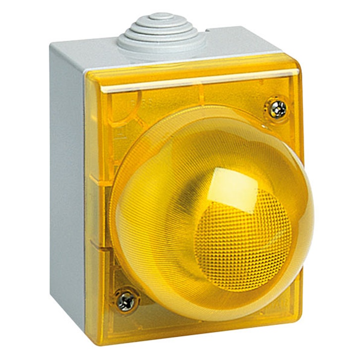 Segnalatore IP55 diffusore giallo