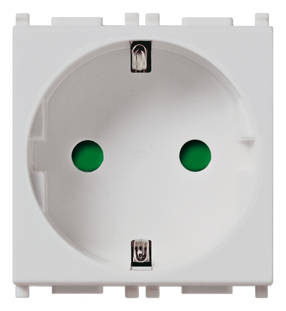 Presa SICURY 2P+T 16A tedesco Silver