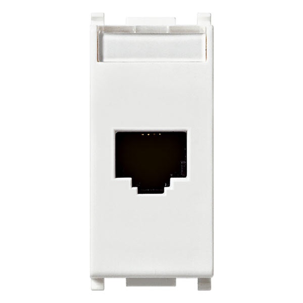 Presa RJ45 Netsafe Cat6 FTP bianco