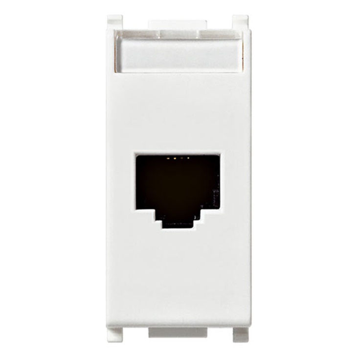 Presa RJ45 Netsafe Cat6 FTP bianco